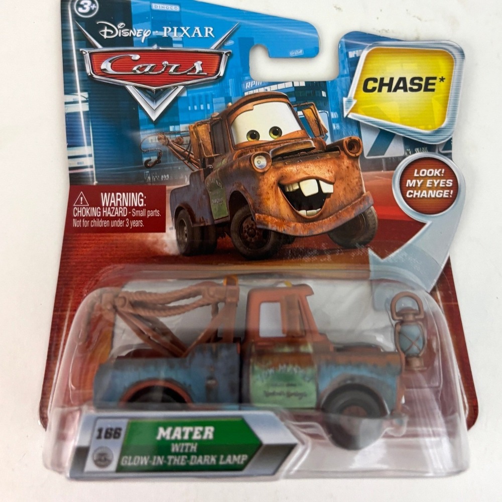 2010 Disney Pixar Cars Mater Glow in the Dark Lamp #166 CHASE V3614 Sealed